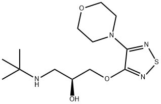 (S)-1-(tert-Butylamino)-3-[(4-morpholino-1,2,5-thiadiazol-3-yl)oxy]propan-2-ol(26839-75-8)